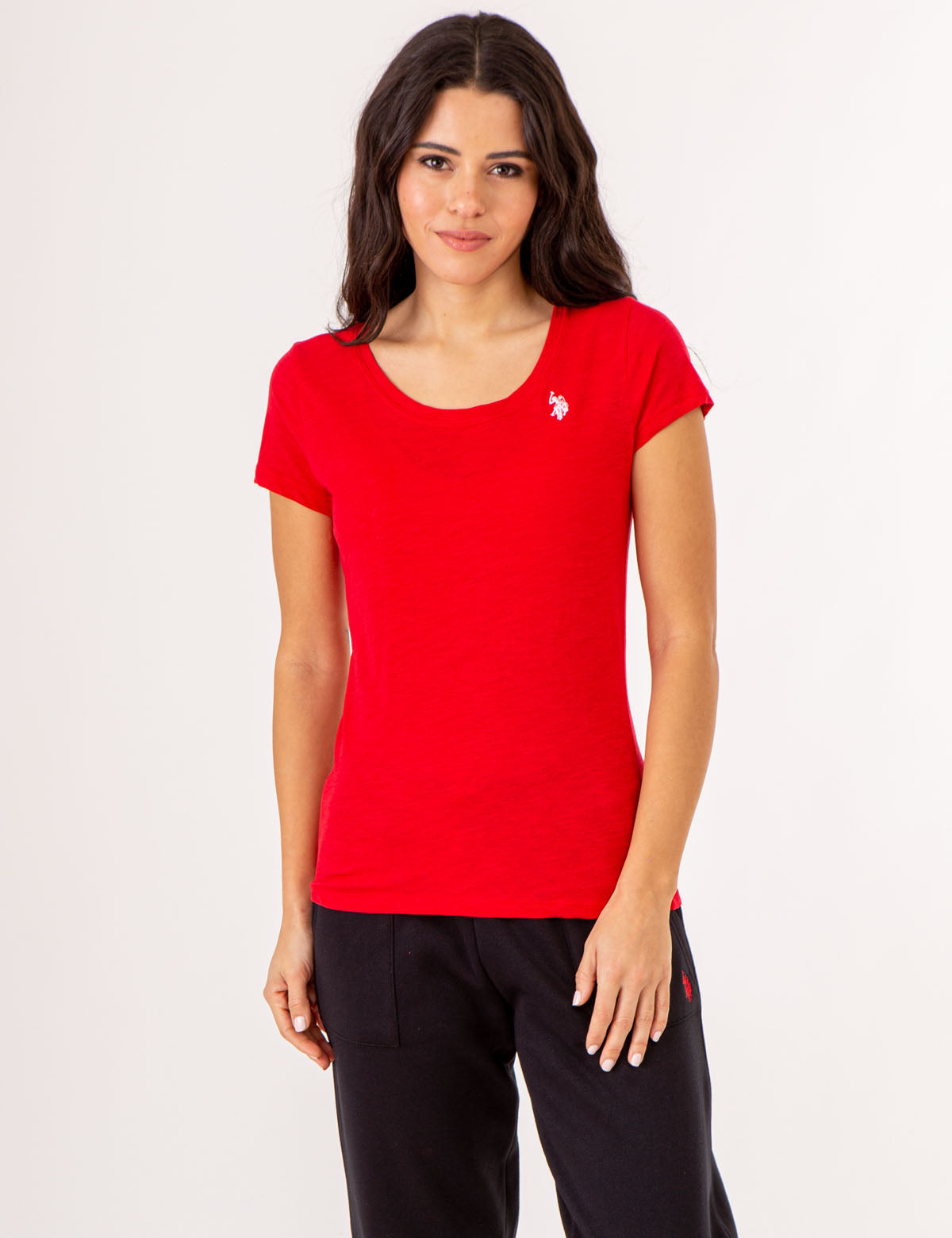 Women's Scoop Neck T-Shirt | 100% Cotton Short Sleeve Top
