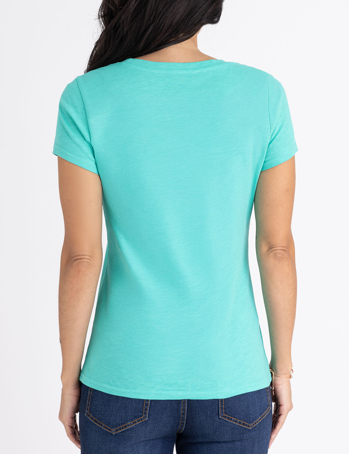 Floral Graphic Scoop Neck T-Shirt for Casual Wear | USPA