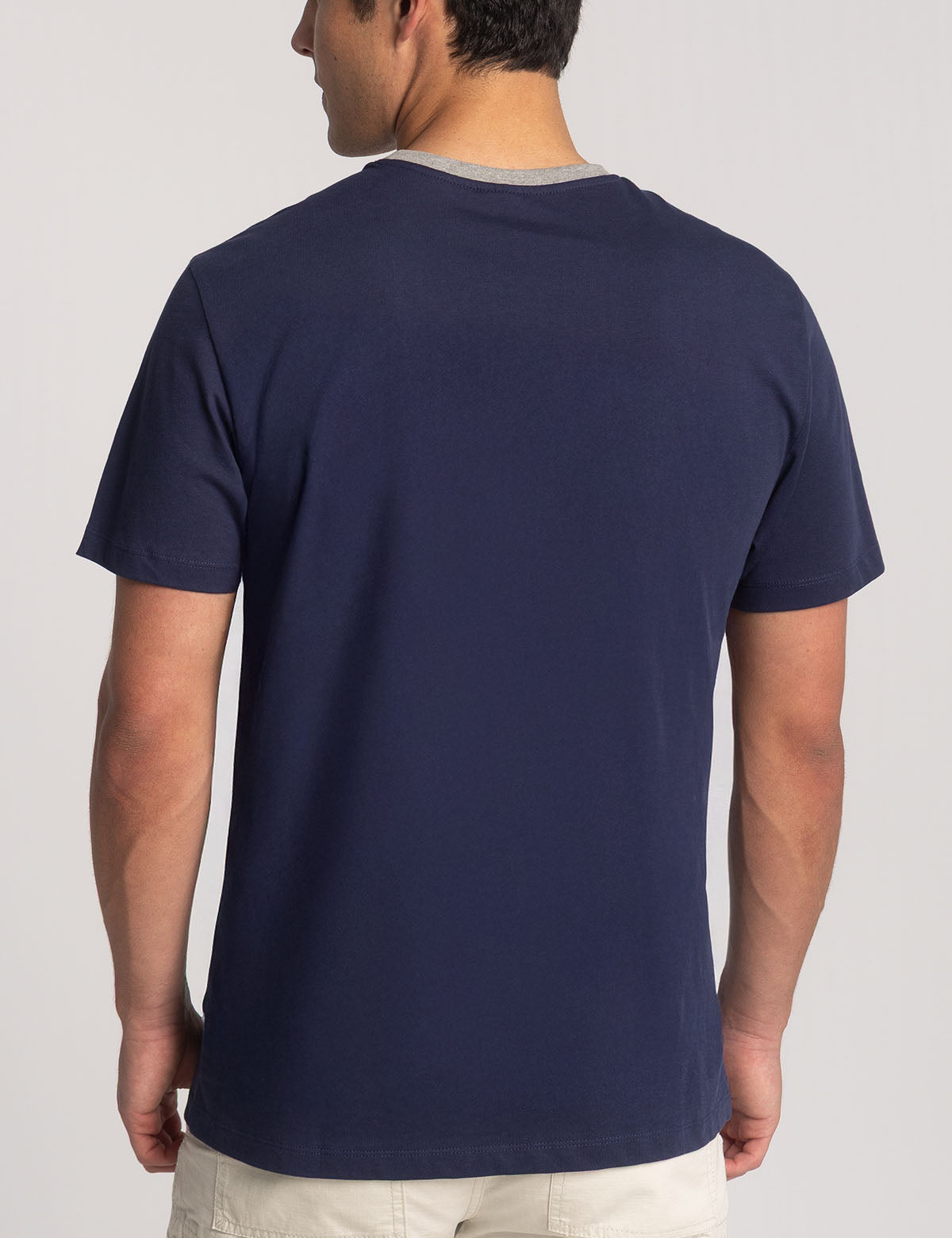 Color Block Ringer Pocket T-Shirt | Crew Neck Tee