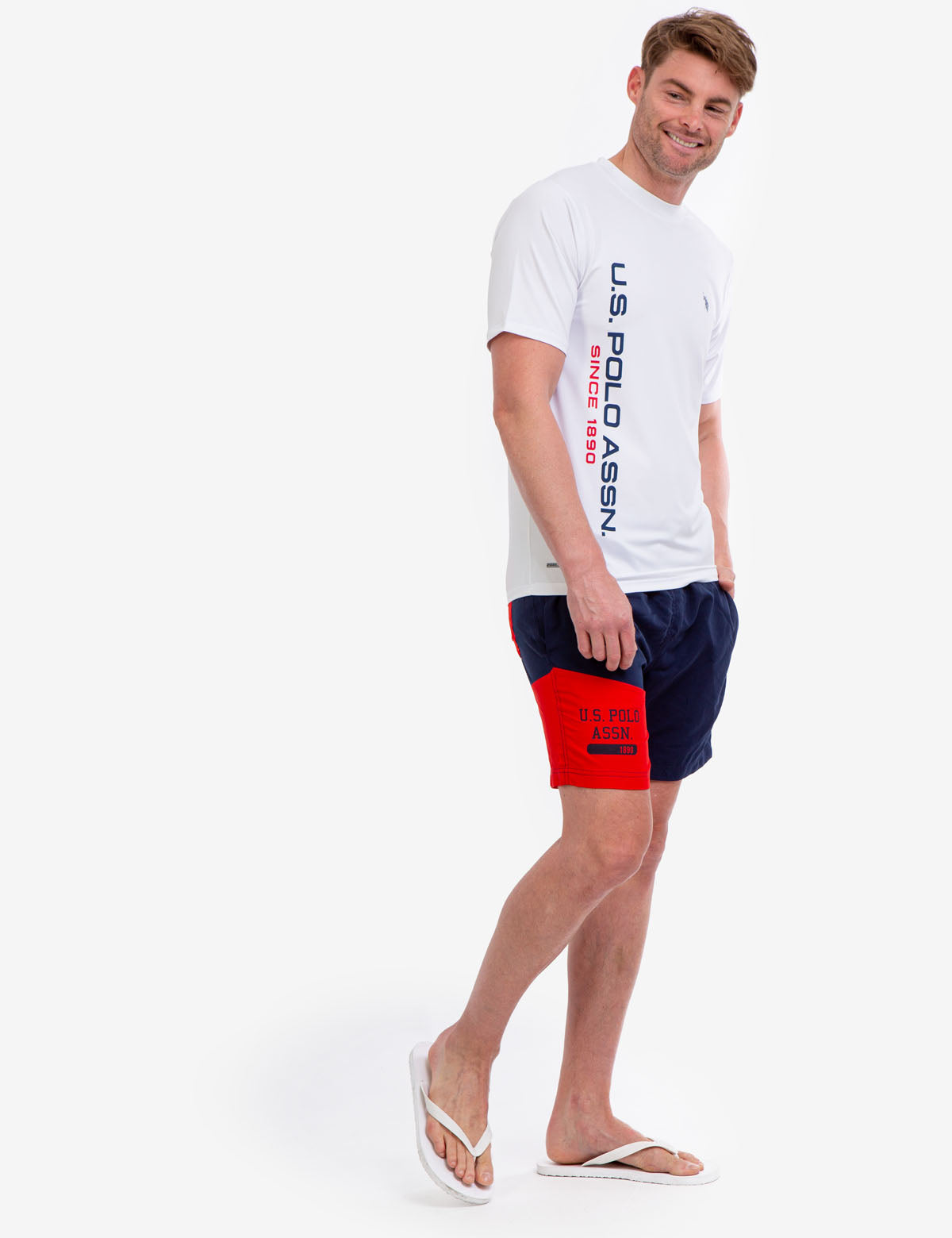UV Protection Short Sleeve Shirt with Linear Logo | SunSafe Apparel