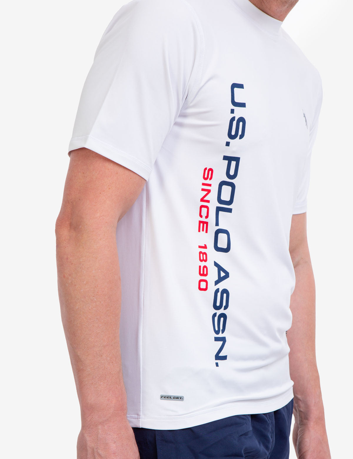 UV Protection Short Sleeve Shirt with Linear Logo | SunSafe Apparel
