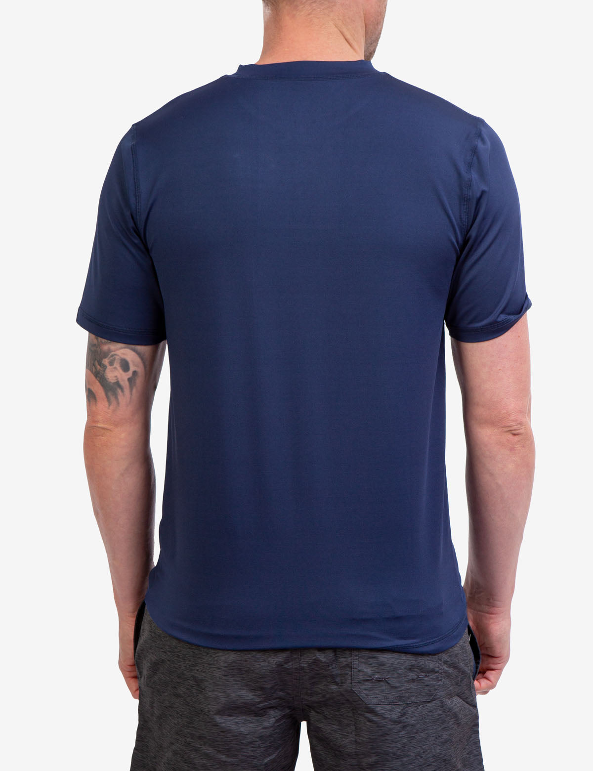 UV Protection Short Sleeve Shirt with Linear Logo | SunSafe Apparel