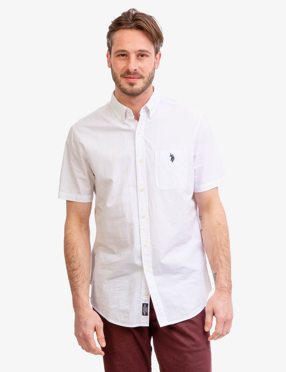 Men's Short Sleeve Madras Woven Shirt | Casual Summer Wear