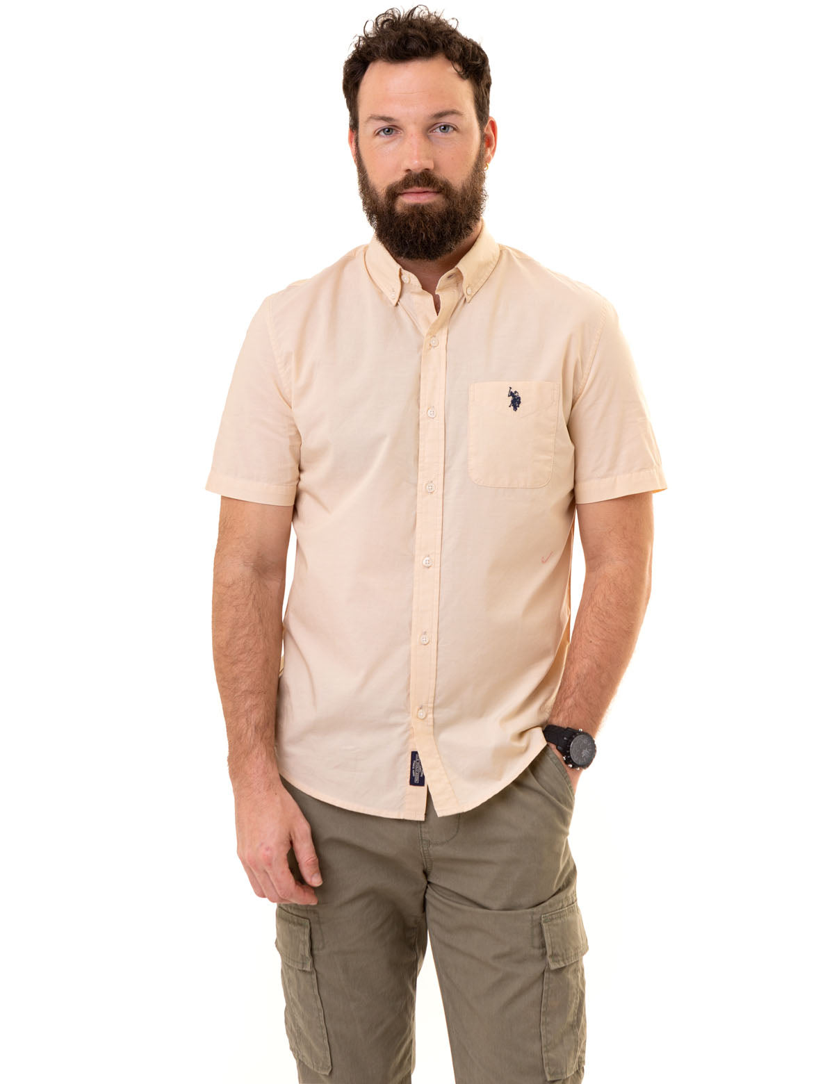 Men's Short Sleeve Madras Woven Shirt | Casual Summer Wear