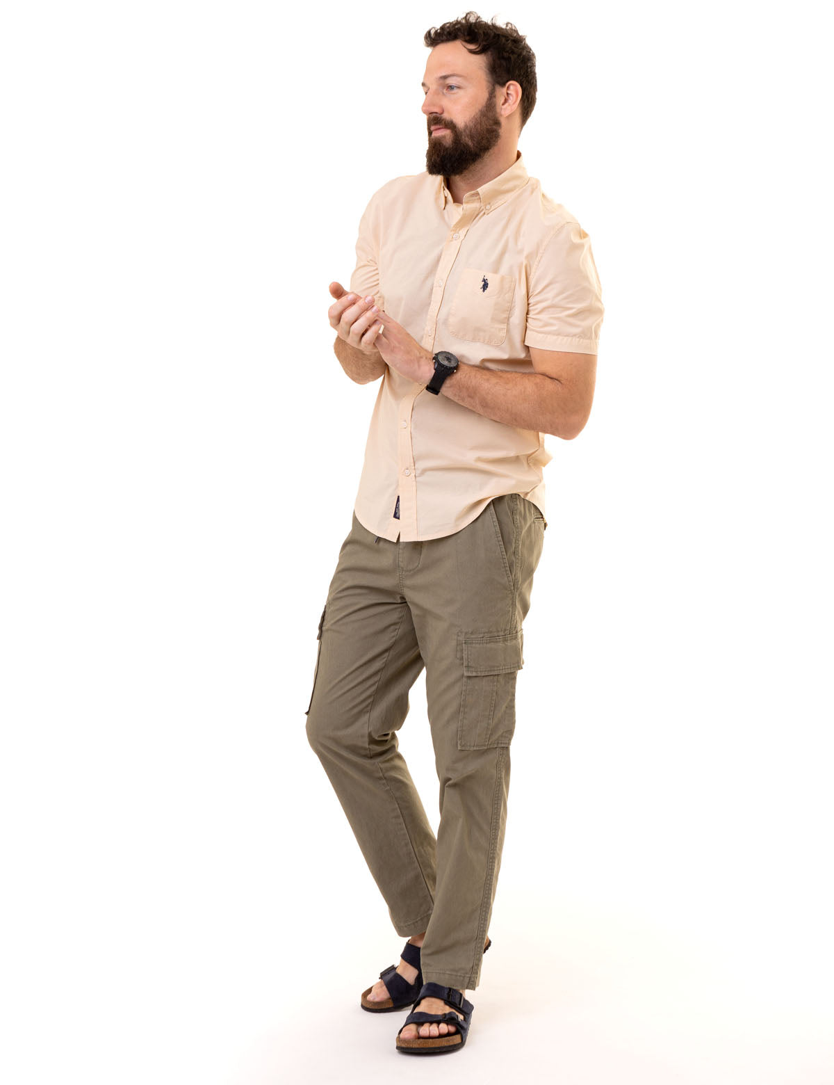 Men's Short Sleeve Madras Woven Shirt | Casual Summer Wear