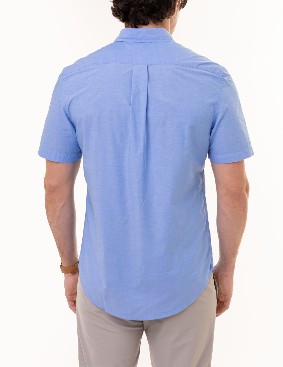 Men's Short Sleeve Madras Woven Shirt | Casual Summer Wear