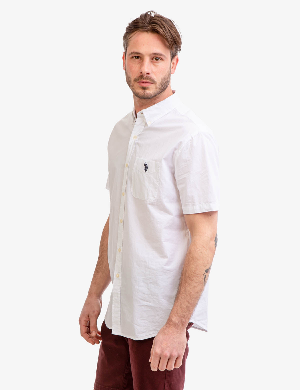 Men's Short Sleeve Madras Woven Shirt | Casual Summer Wear