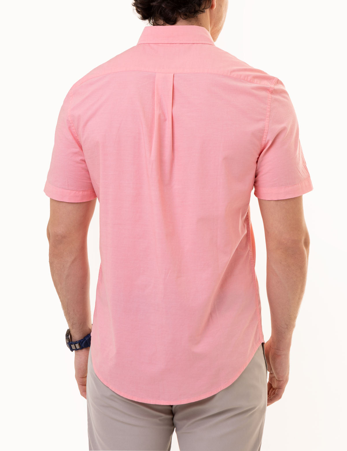 Men's Short Sleeve Madras Woven Shirt | Casual Summer Wear