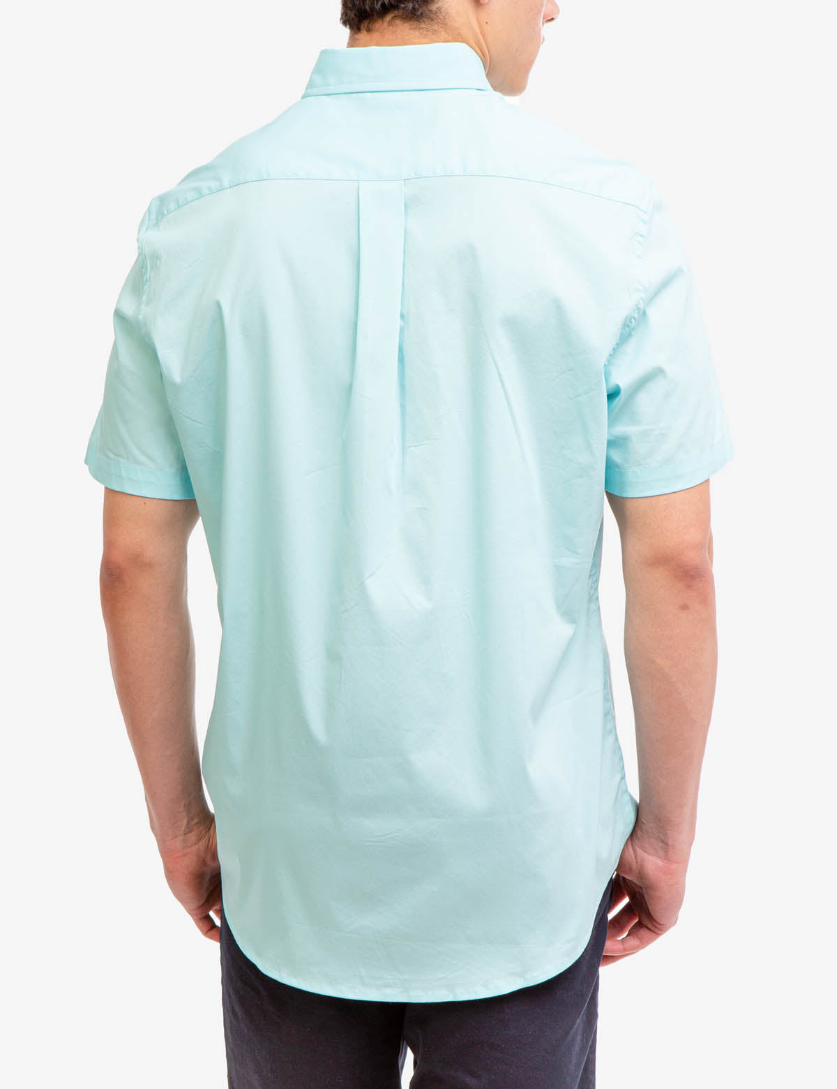 Men's Short Sleeve Stretch Poplin Shirt | U.S. Polo Assn.