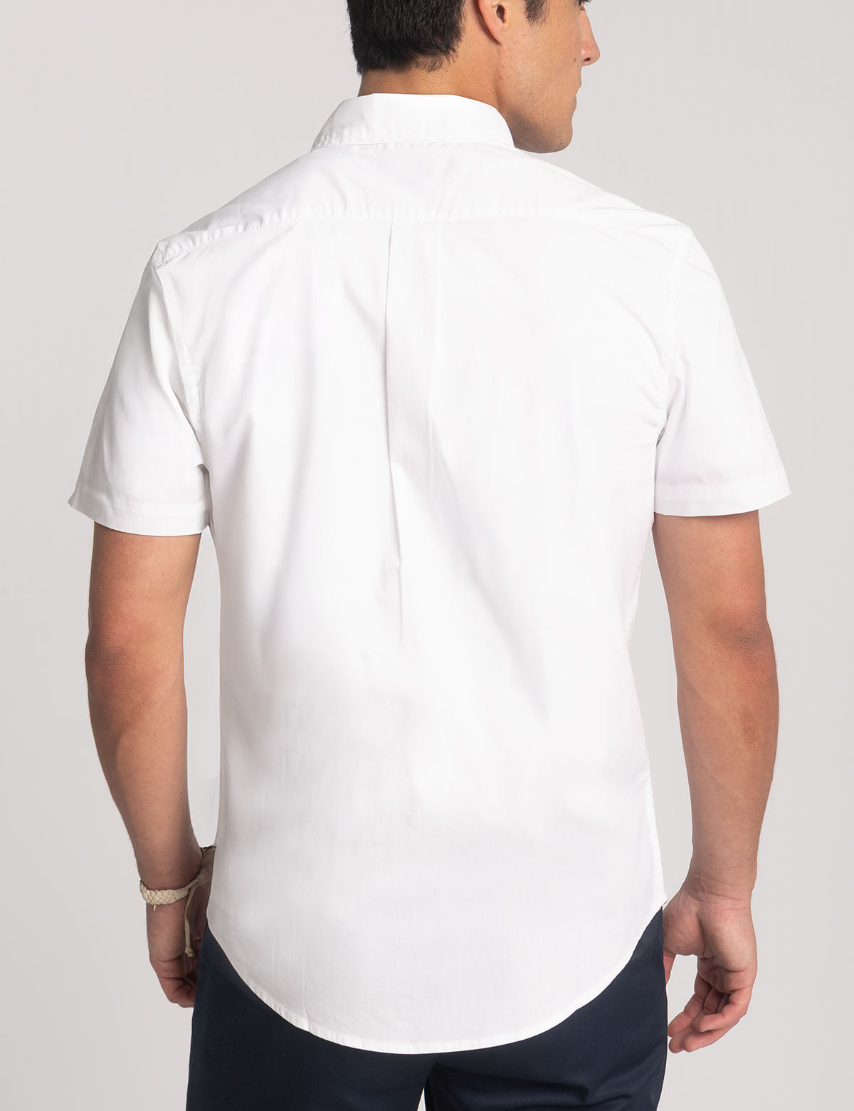 Men's Short Sleeve Stretch Poplin Shirt | U.S. Polo Assn.
