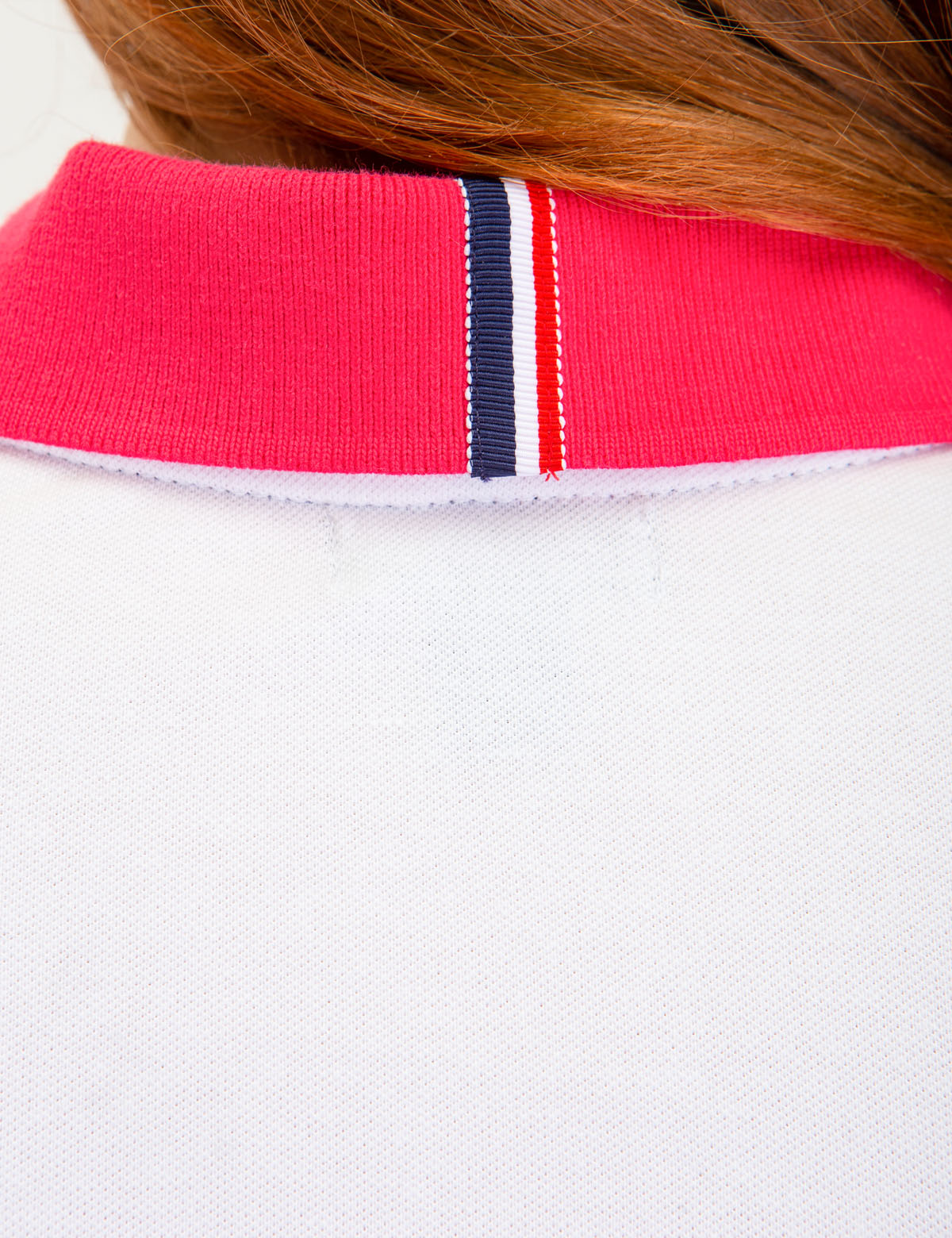 Striped Shoulder Polo Shirt with Vented Sides | Cotton Blend