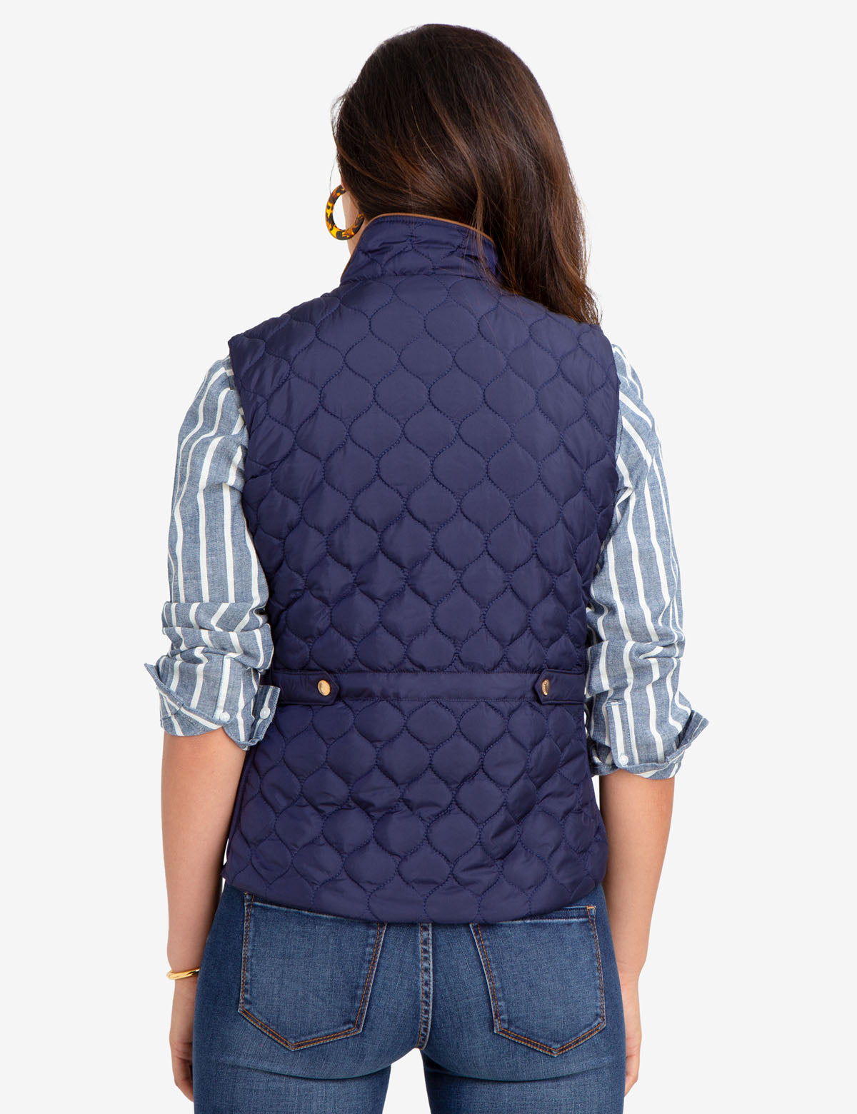 Quilted Knit Vest with Side Panels | Casual & Lightweight