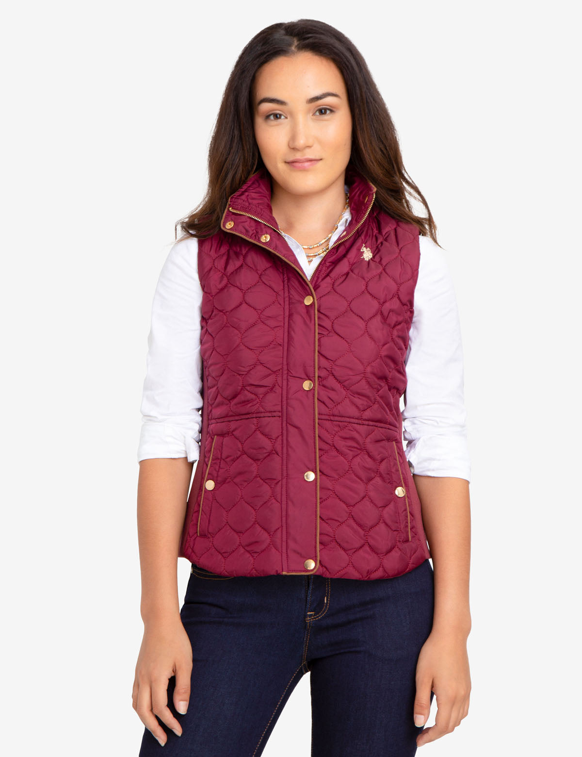Quilted Knit Vest with Side Panels | Casual & Lightweight
