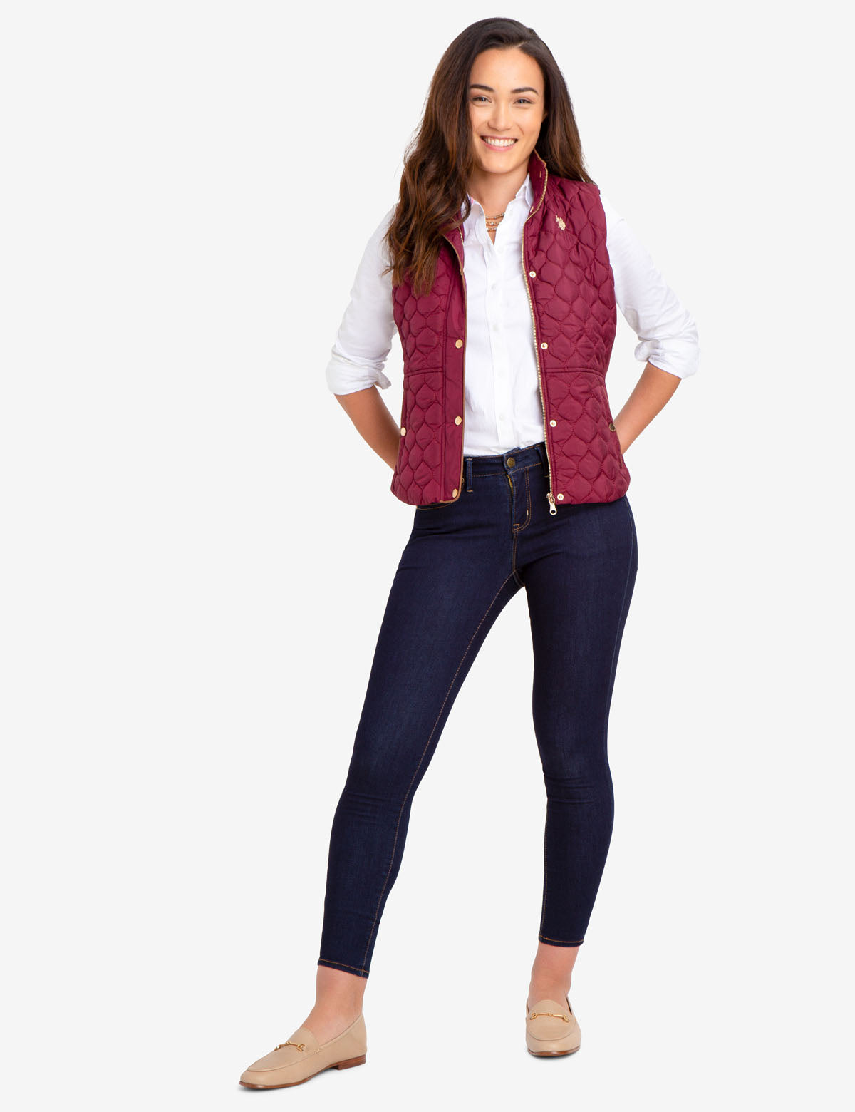 Quilted Knit Vest with Side Panels | Casual & Lightweight