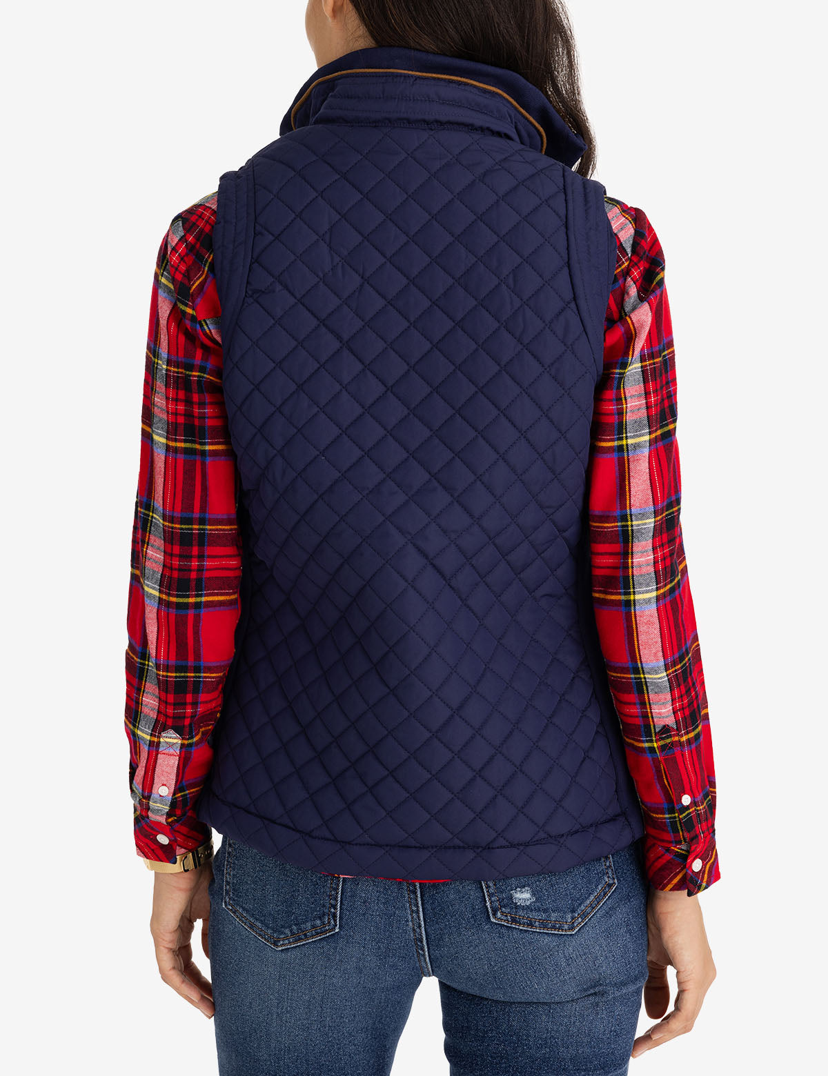 Quilted Knit Vest with Side Panels | Casual & Lightweight