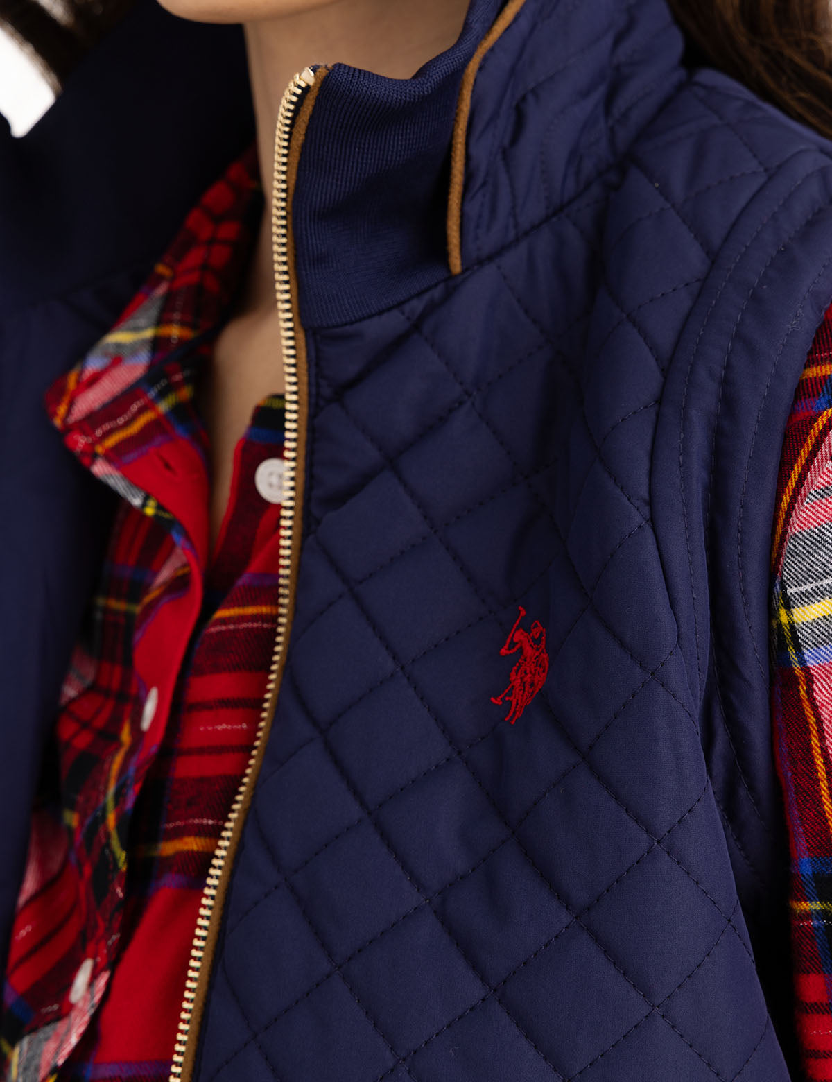 Quilted Knit Vest with Side Panels | Casual & Lightweight