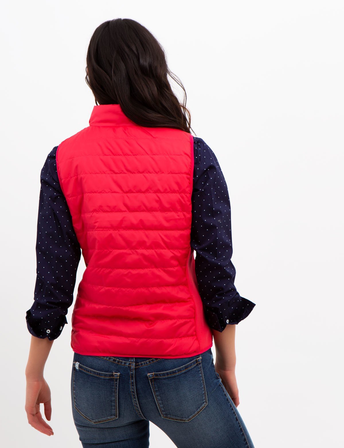 Side Knit Vest with Zipper Closure & Embroidered Logo | Casual Wear