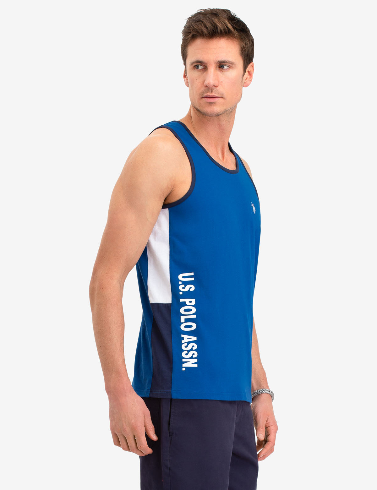 Side Logo Tank Top with Stitched Branding | U.S. Polo Assn.