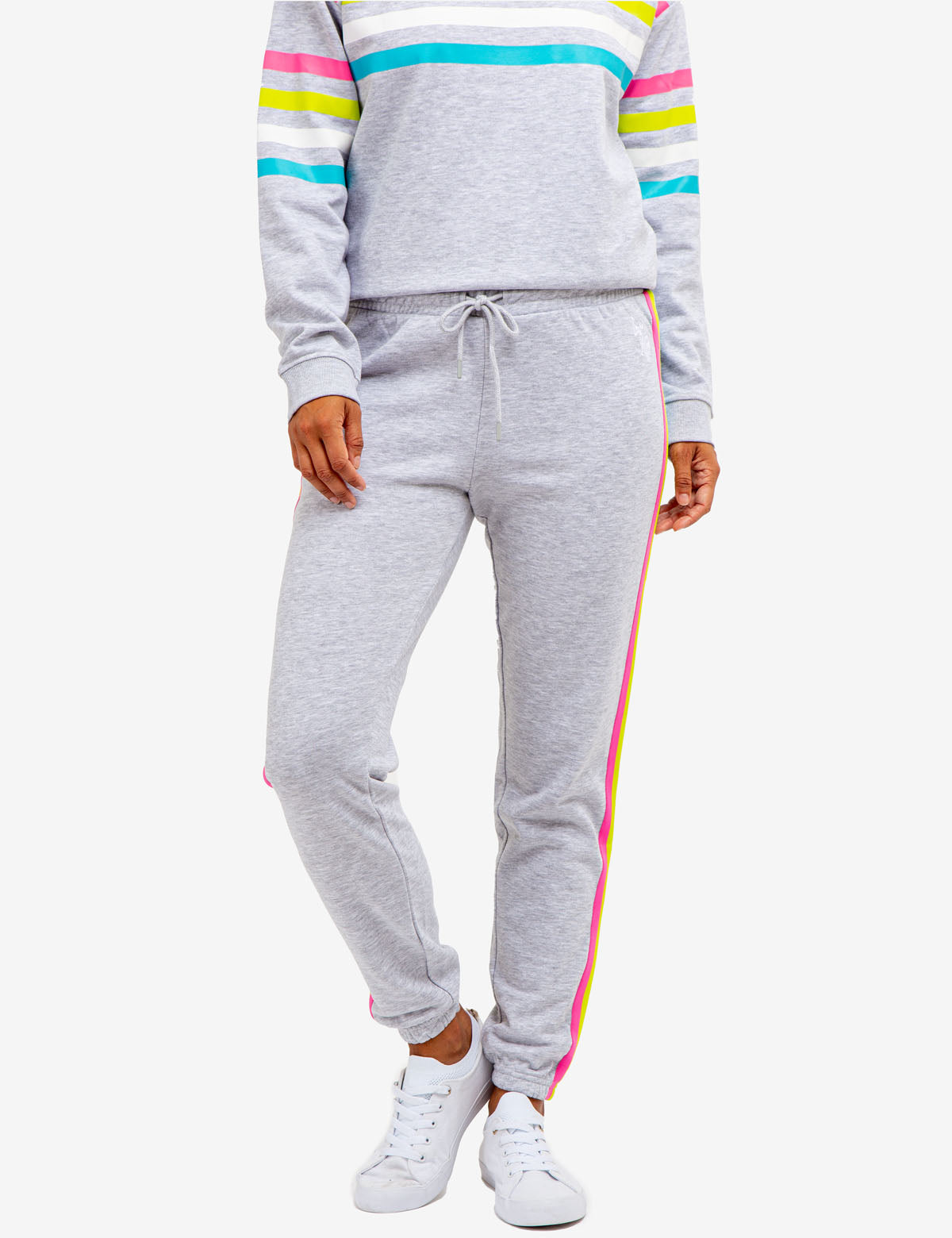 Side Stripe Logo Sweatpants for Men & Women | Comfort Fit