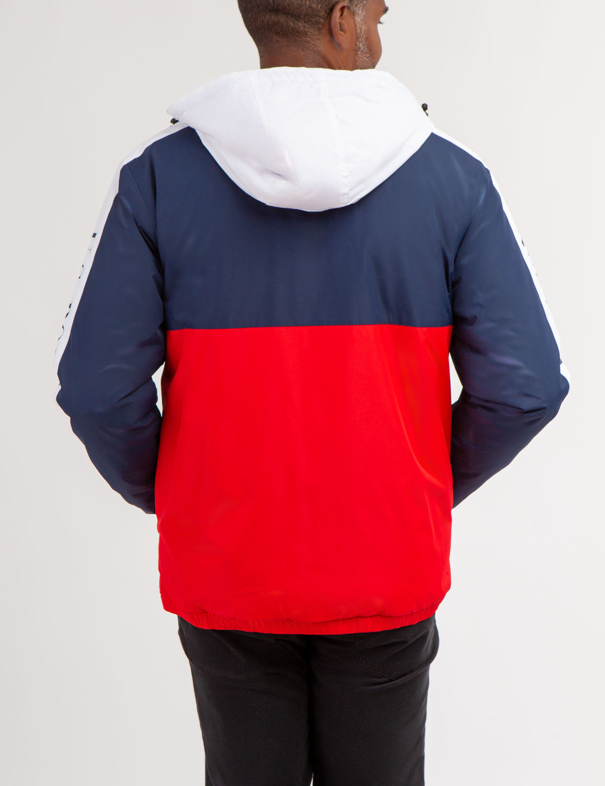Colorblock Logo Windbreaker with Side Tape | Stylish Outerwear