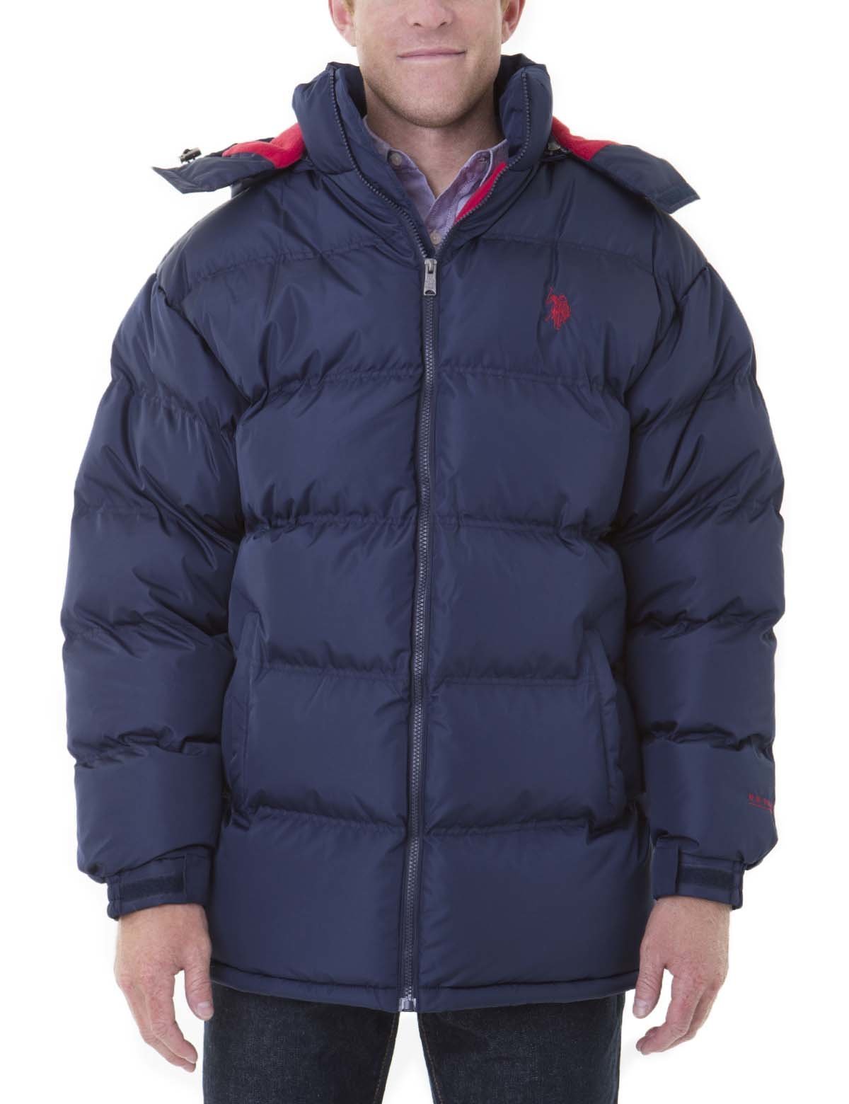 Quilted Bubble Jacket with Detachable Hood & Fleece Lining | U.S. Polo Assn.