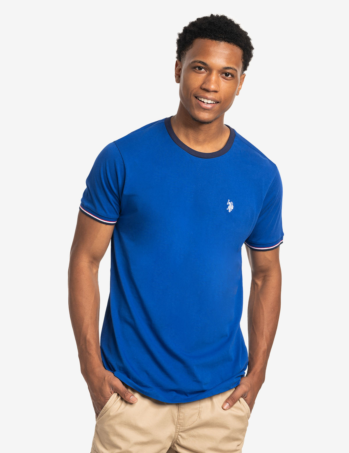 Signature Stripe Ringer T-Shirt | Classic Cotton Tee