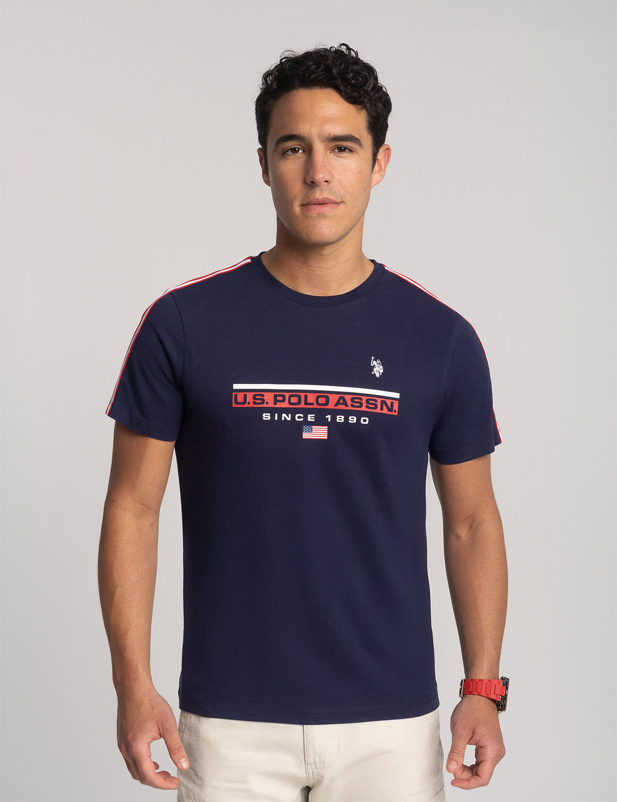Graphic T-Shirt with Shoulder Tricot Tape & Jersey Fabric