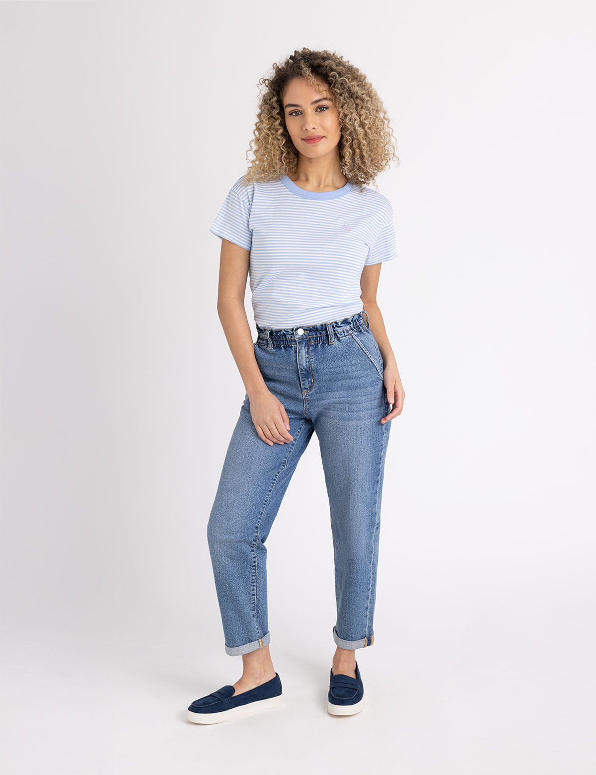 Classic Ringer Stripe T-Shirt for Men & Women | Casual Cotton Tee