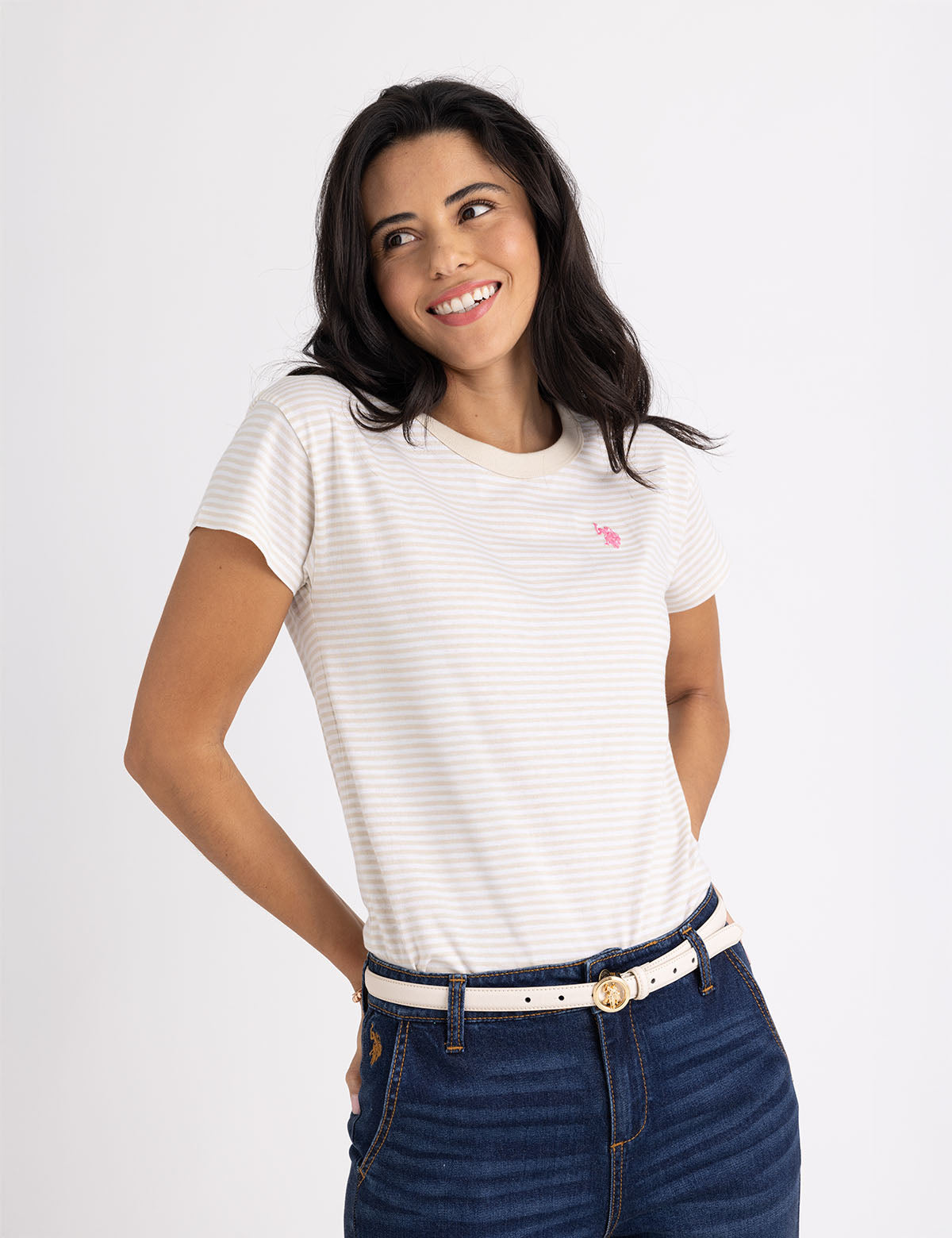 Classic Ringer Stripe T-Shirt for Men & Women | Casual Cotton Tee