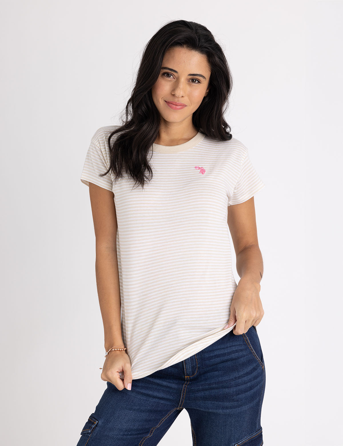 Classic Ringer Stripe T-Shirt for Men & Women | Casual Cotton Tee