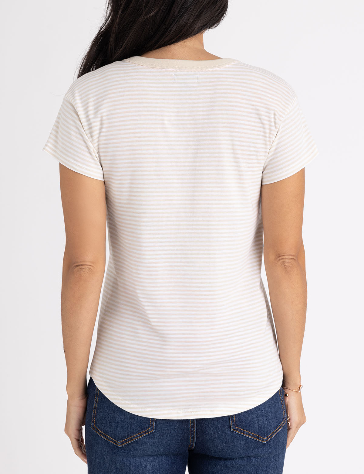 Classic Ringer Stripe T-Shirt for Men & Women | Casual Cotton Tee