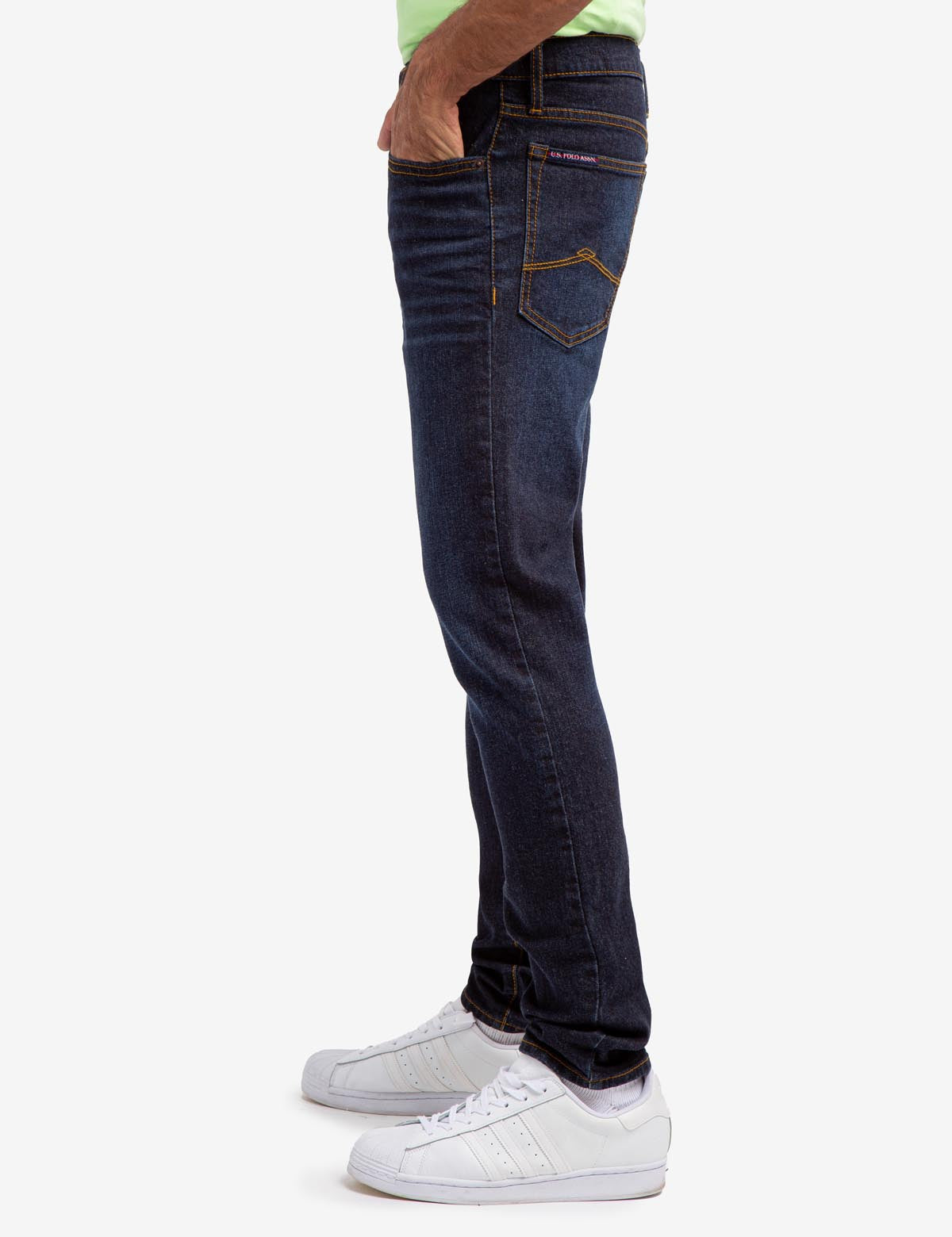 Skinny Fit Stretch Jeans for Men | Slim Straight Cut & Acid Wash