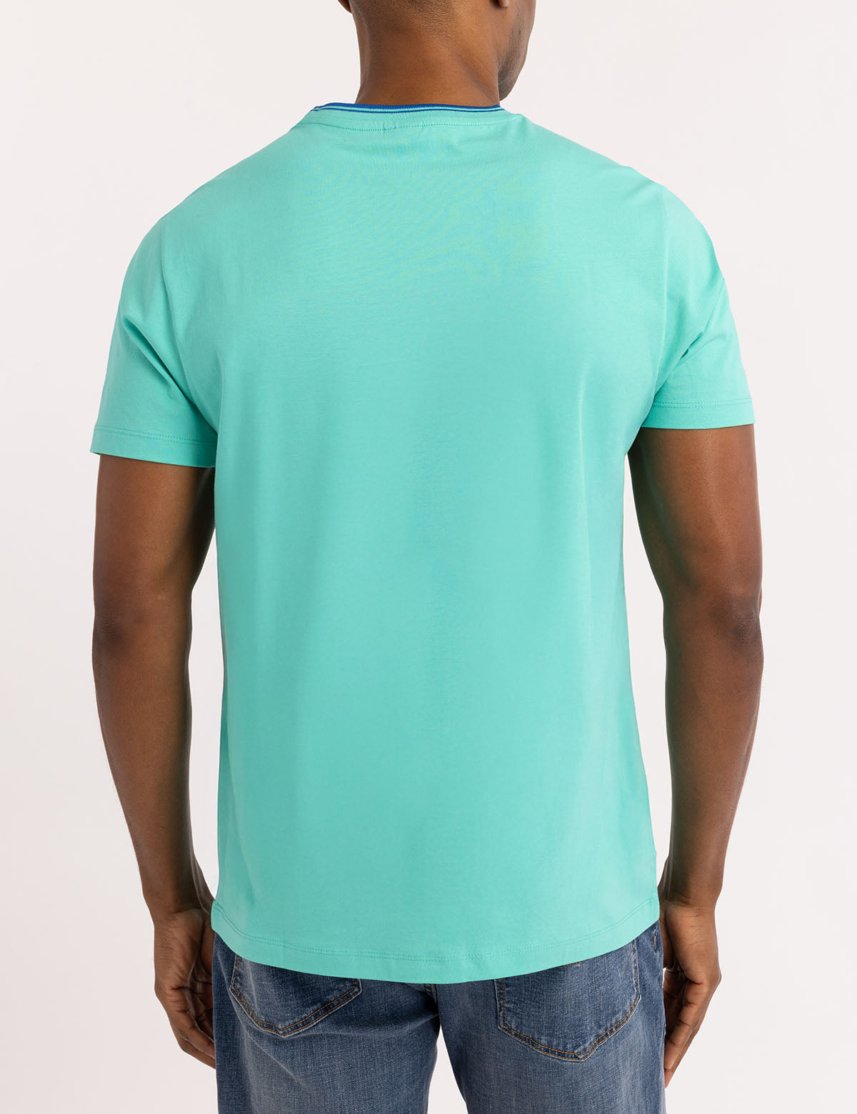 Classic Crew Neck T-Shirt with Contrast Tipping | Timeless Style