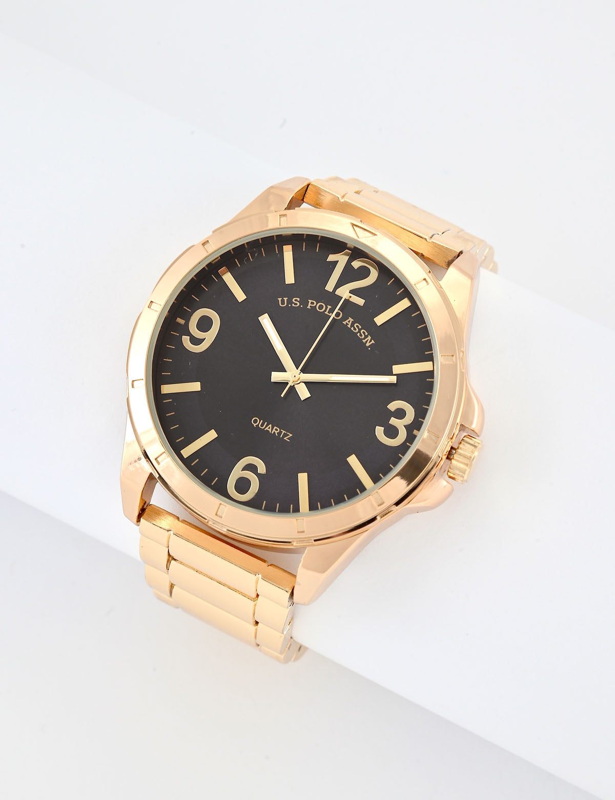 Men's Gold Link Bracelet Watch | Luxury Stainless Steel Timepiece