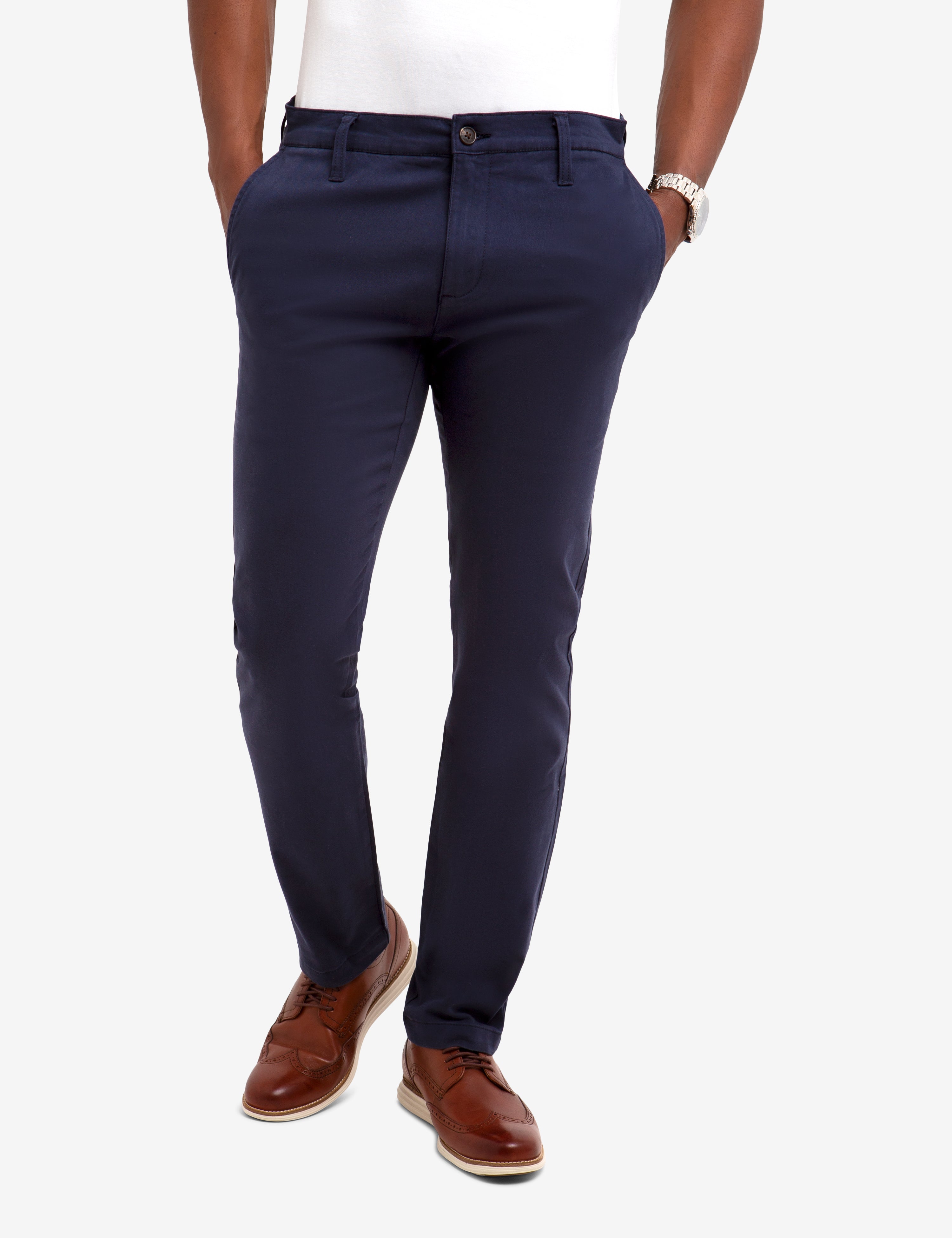 Skinny Stretch Twill Chinos for Men | Slim Fit & Comfortable