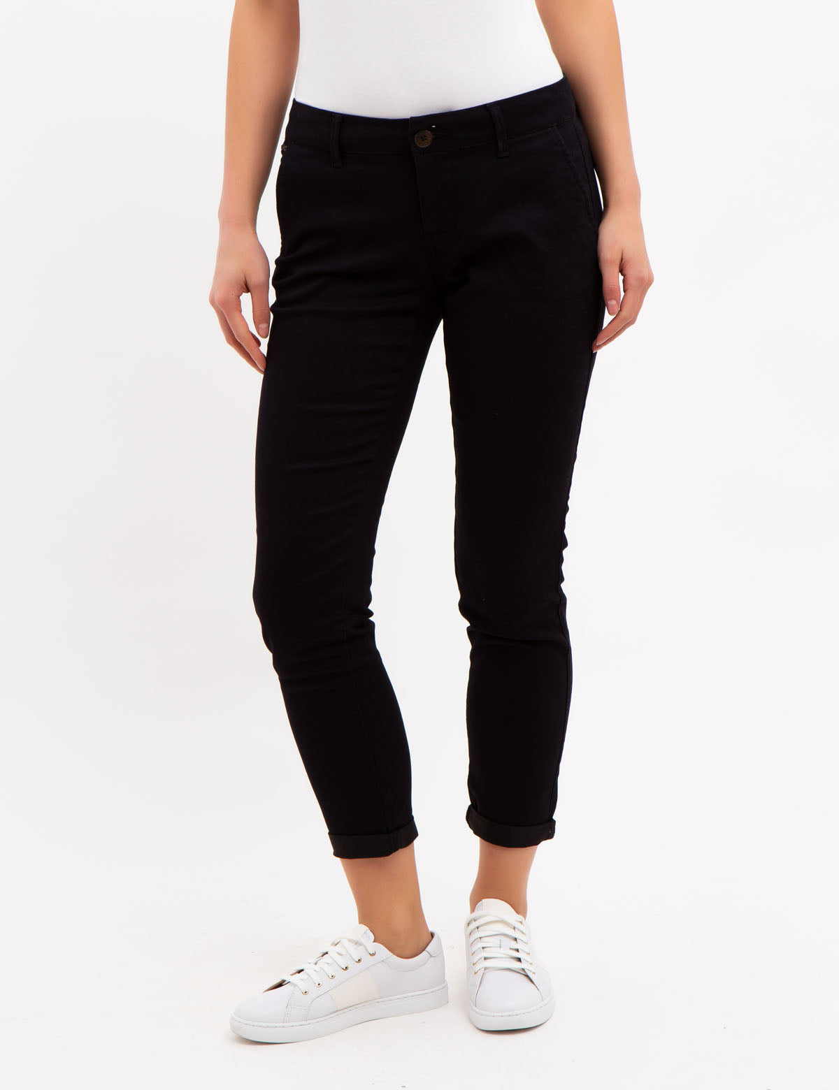 Slim Fit Chino Pants for Men | 65% Cotton, Stretch Comfort