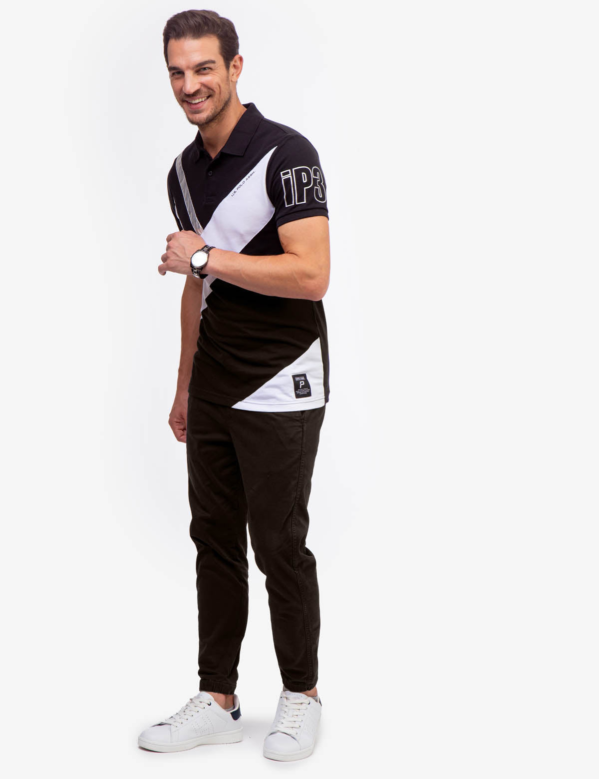Slim Fit Colorblock Polo Shirt with Ribbed Cuffs | US Polo Assn