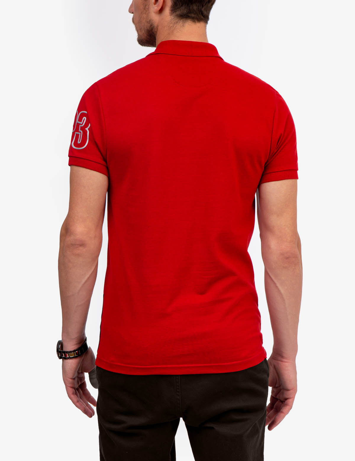 Slim Fit Colorblock Polo Shirt with Ribbed Cuffs | US Polo Assn