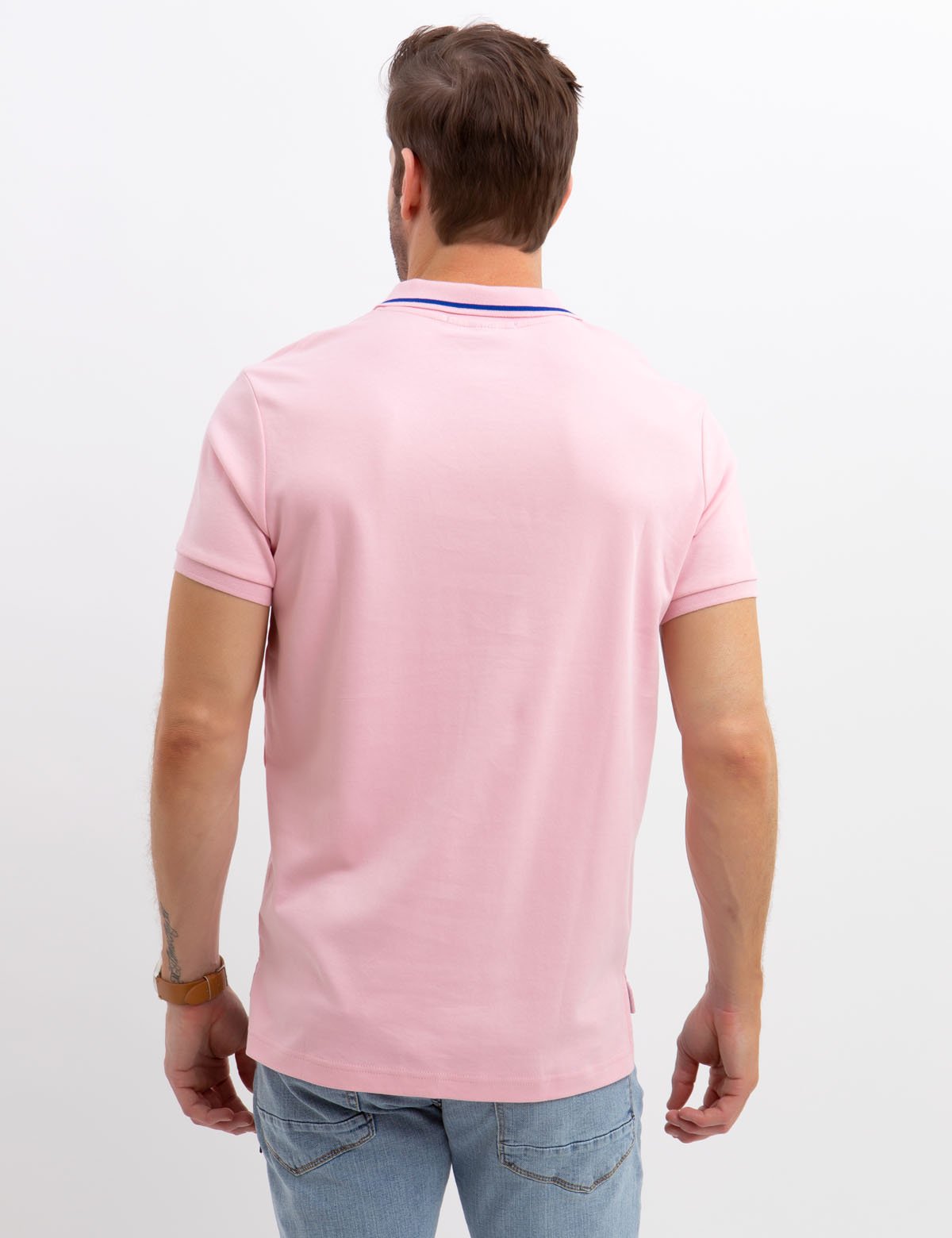 Slim Fit Interlock Polo Shirt for Men | Comfort & Style
