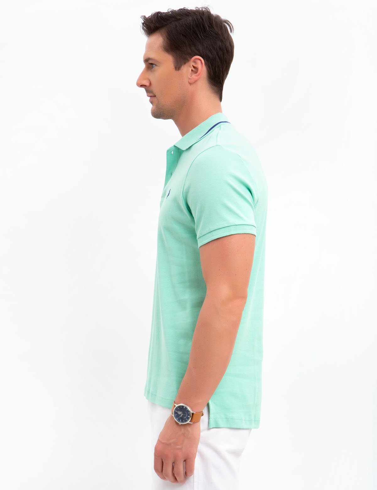 Slim Fit Interlock Polo Shirt for Men | Comfort & Style