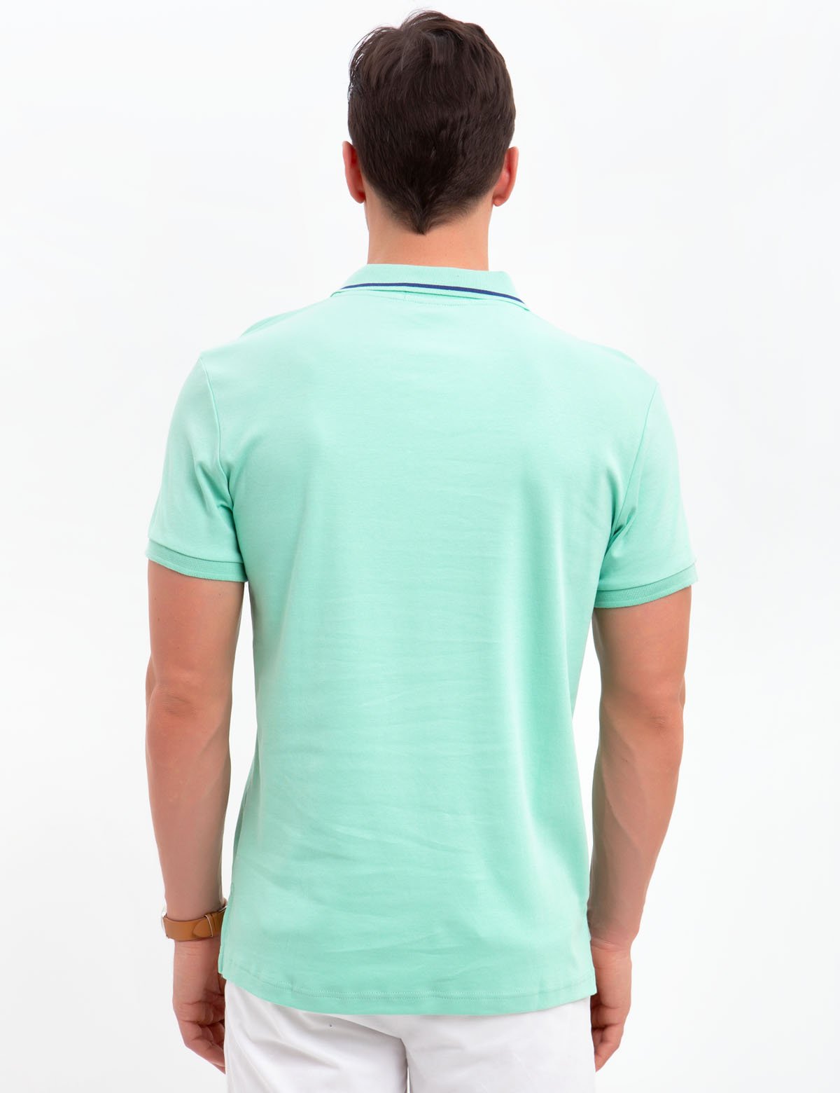 Slim Fit Interlock Polo Shirt for Men | Comfort & Style