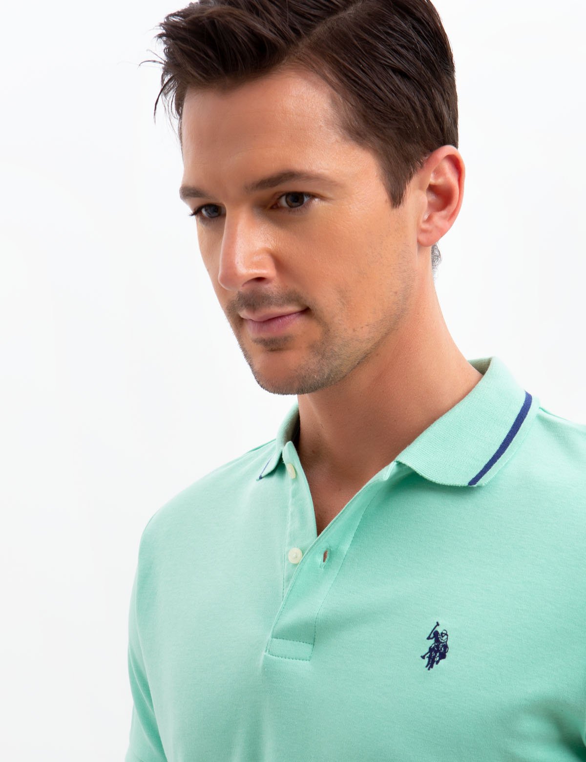 Slim Fit Interlock Polo Shirt for Men | Comfort & Style