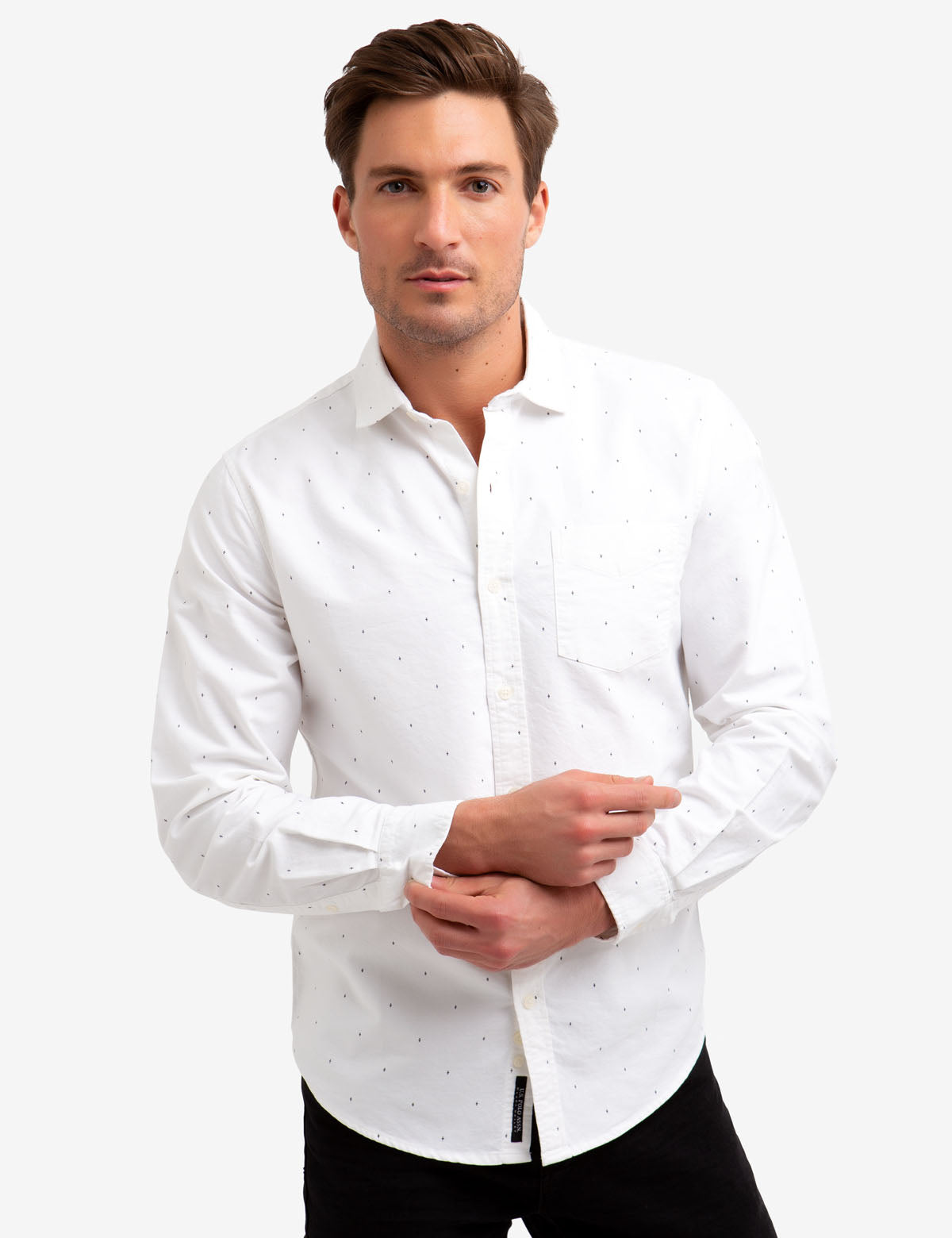 Slim Fit Oxford Shirt for Men | 100% Cotton & Machine Washable