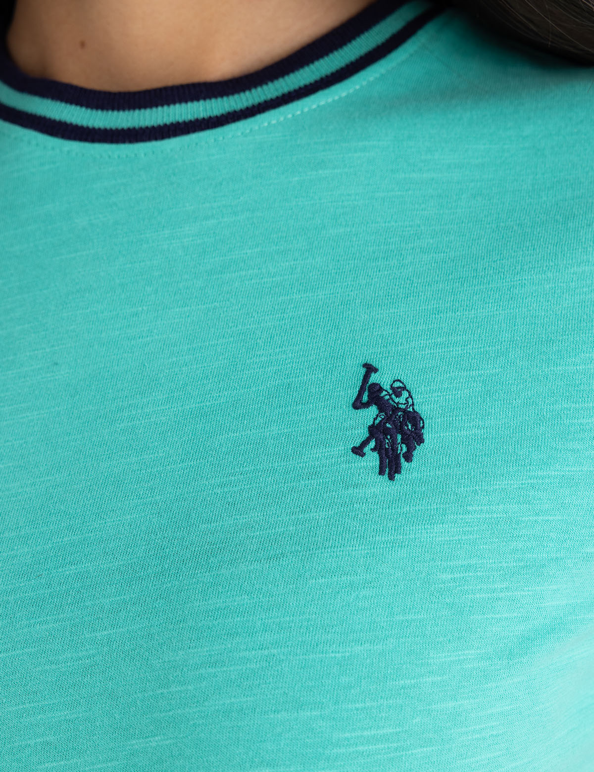 Ringer Neck Trim T-Shirt for Men & Women | Casual Vintage Style