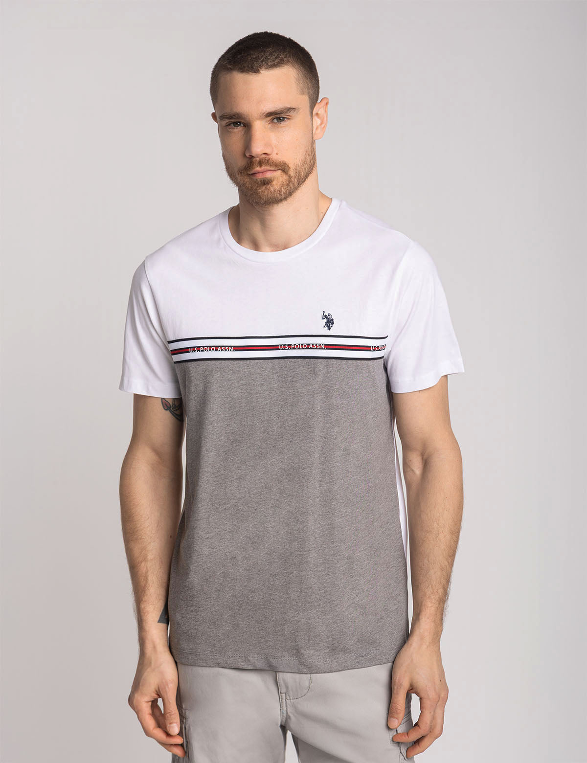 Striped Tricot Jersey T-Shirt | Comfort Fit & Breathable