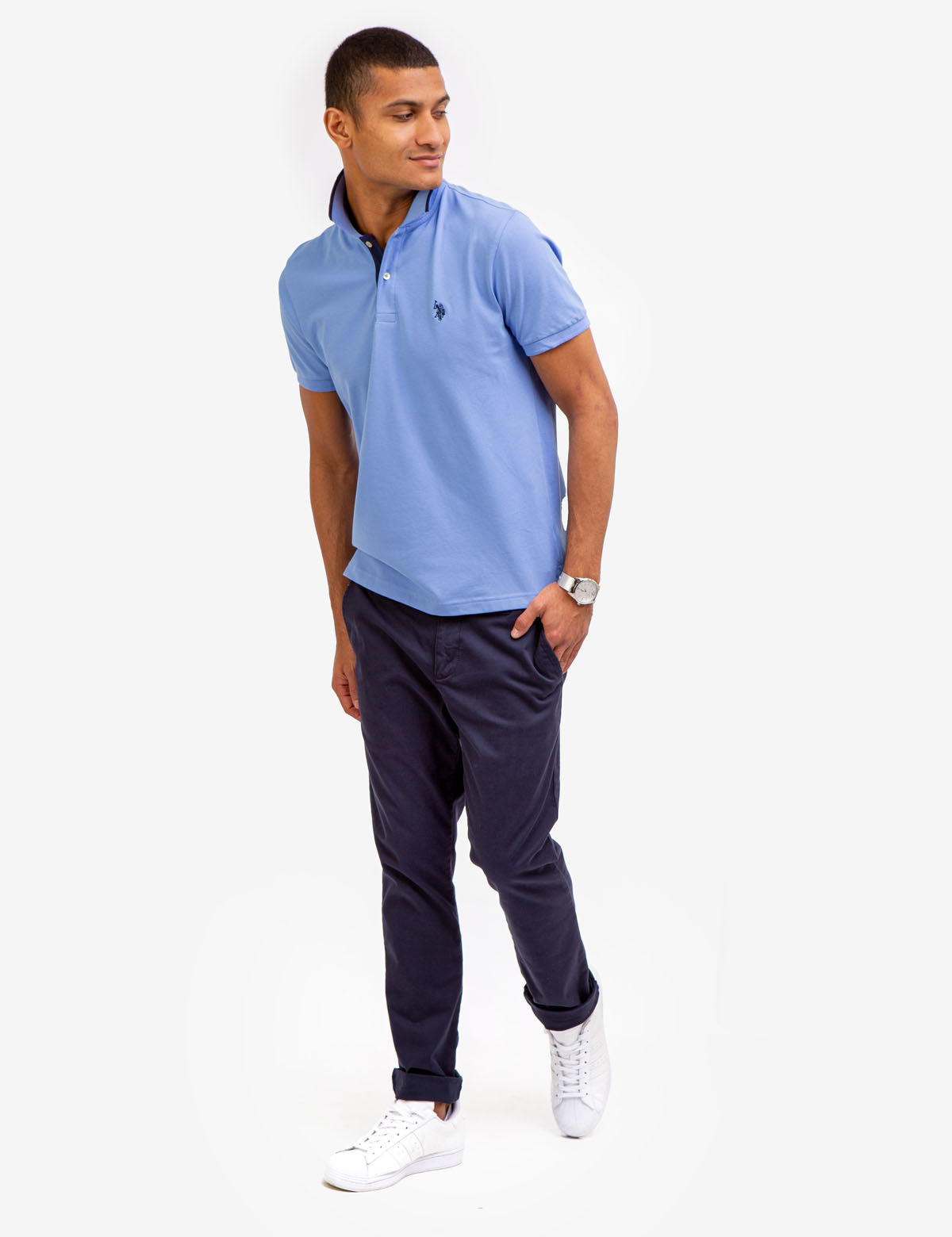 Slim Fit Stretch Pique Polo Shirt for Men | Comfort & Style