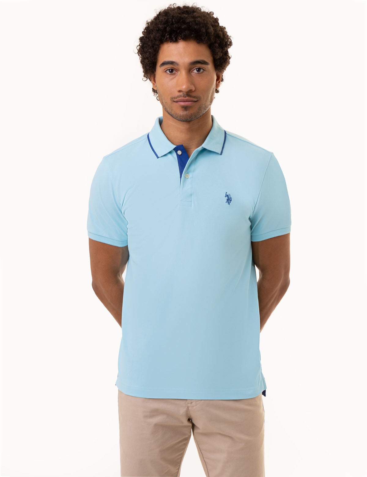 Slim Fit Stretch Pique Polo Shirt for Men | Comfort & Style