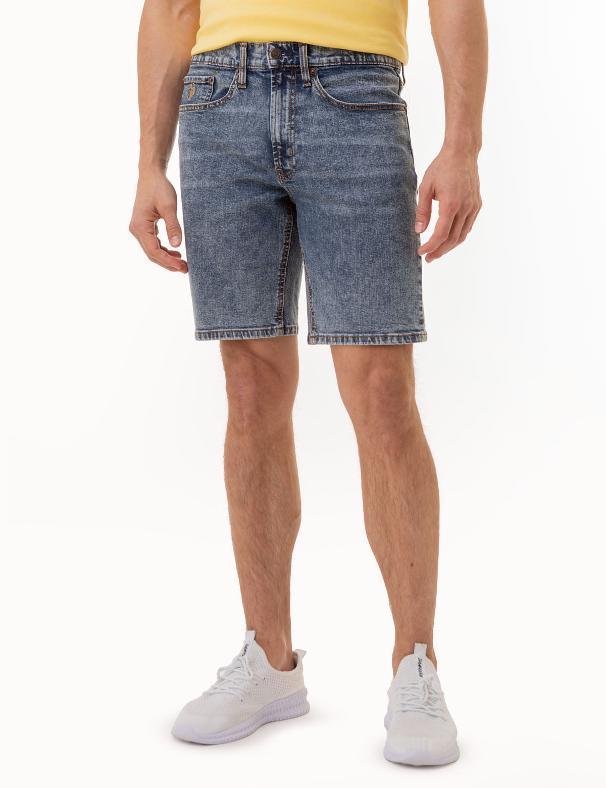 Men's Slim Straight Denim Shorts with 5 Pockets | Casual Comfort