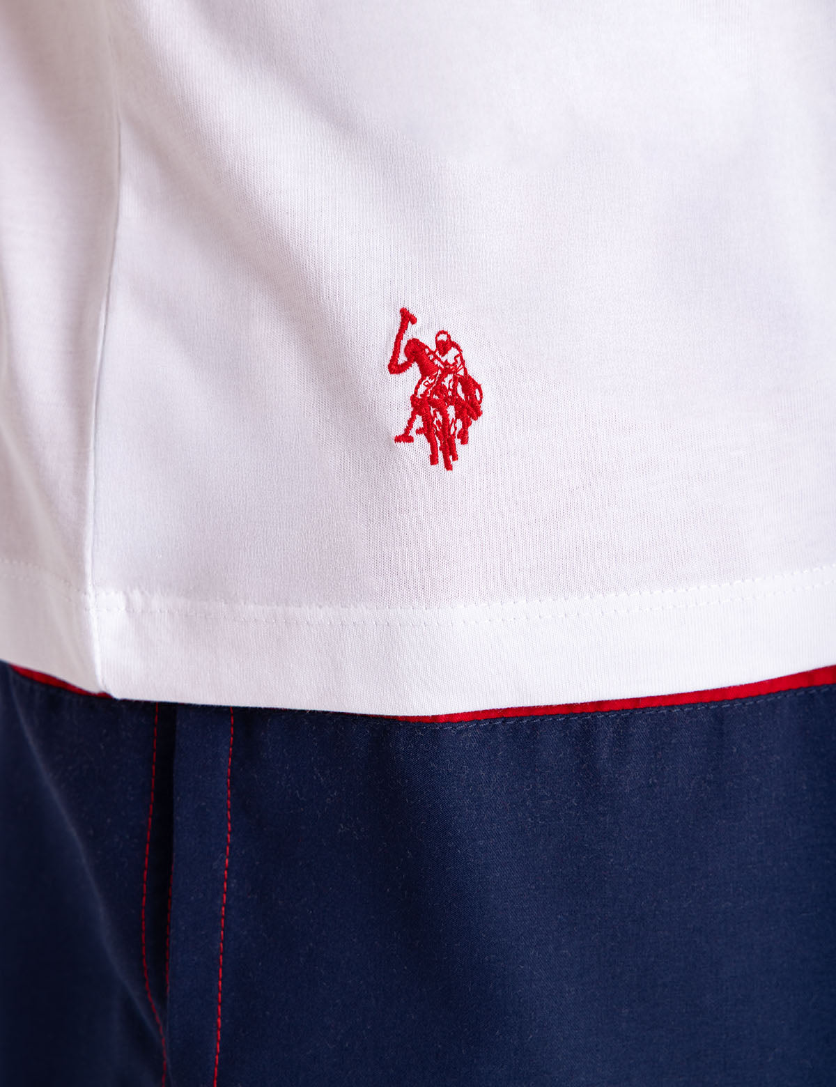 Embroidered Jersey T-Shirt with USPA Wordmark | US Polo Assn