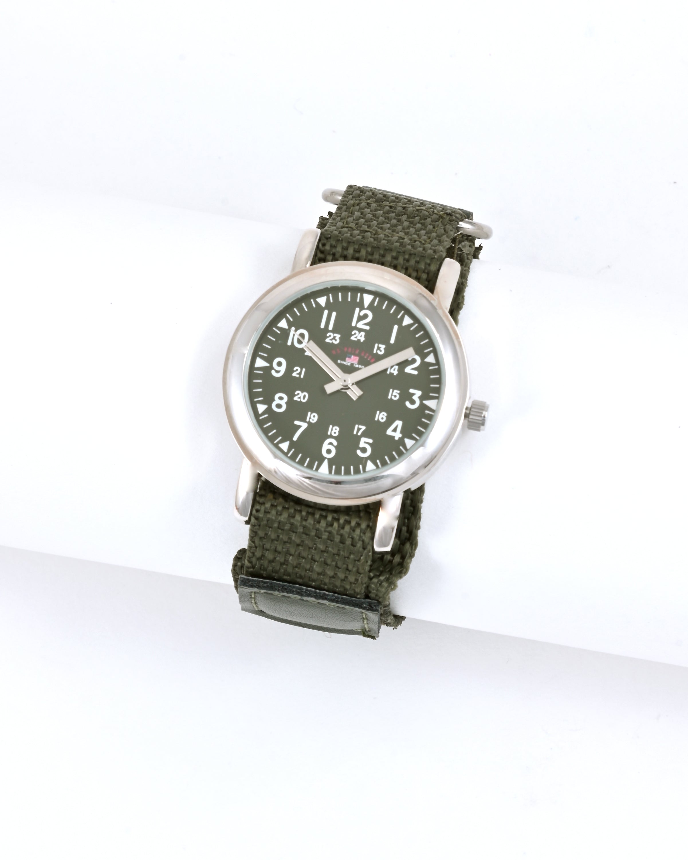 Military Green Nylon Fastwrap Watch for Kids | USPA Junior